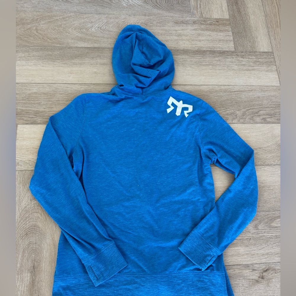 Women’s Large Blue Zip Up Lightweight Ragnar Race Hoodie - Picture 2 of 5